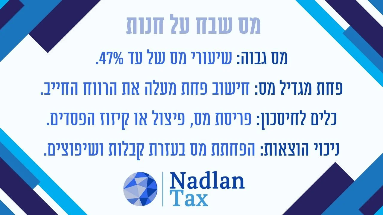 מס שבח על חנות